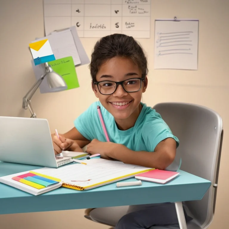 Illustration von Lerntechniken mit Spaced Repetition, Notizen und Übung